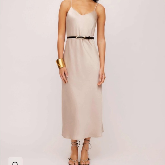 Fifteen Twenty Dresses & Skirts - New Fifteen Twenty Bias MIDI Dress in color Almond.